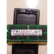 2 x Samsung 4GB DDR3 8500/1066MHZ Laptop Memory