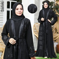 EXCLUSIVE GALLERY BLACK ABAYA GAMIS SALWA BUSUI Abaya Dubai Abaya Jubah Abaya Dubai Exclusive Abaya 