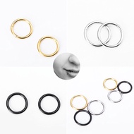 2pcs Stainless Steel Ring Hoop Ear Nose Lip Cartilage Tragus Helix Piercing