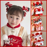 Hair Clip, Children's Hair Accessories, Hanfu Ancient Style Tassel Bow Hair Clip, Girl Baby Wig Headgear