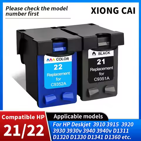 Compatible HP 21 22 XL C9351A C9352A Remanufactured Ink Cartridge For HP Deskjet F380 F2280 3910 391