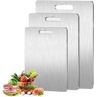 Papan Pemotong Titanium - 100% titanium tulen, papan gred makanan dua sisi, buatan Jepun (1 keping, 