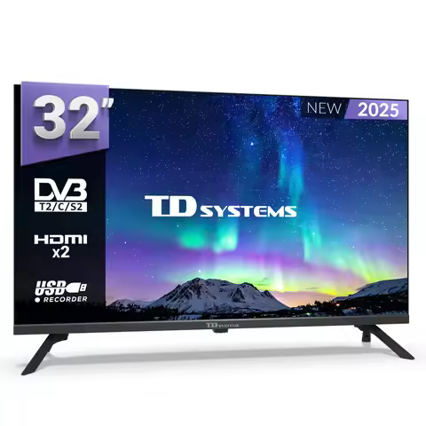 32 inch hd tv not smart tv, usb recorder player, dvb-t2/c digital tuner - td systems k32dlk21h