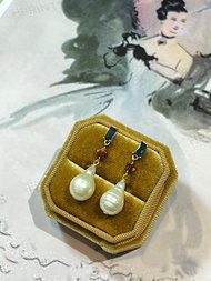 巴洛克水滴珍珠耳環