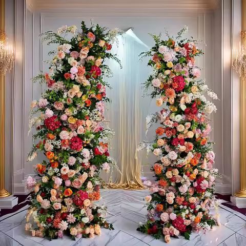 Artificial Lavender Horn Flower Wedding Decoration Arche Flower Photography Window Display Backgroun