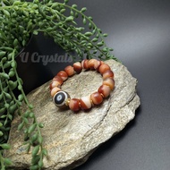 复古藏式风化缠丝玛瑙天珠手串 Retro Tibeten Style Eroded Laced Agate DZI Bracelets