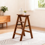 Foldable Small High Ladder Multifunctional Step Kitchen Stool Household Bamboo Foot Stool Ladder Mat