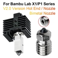 [NEW] Hotend For Bambu Lab P1p X1c P1s X1 V2.0 Upgrade Hot End Kit Print Head Bimetal Nozzle 3d Prin
