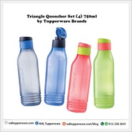 [Tupperware Brands] Triangle Quencher 750ml - Botol Air Free BPA