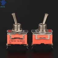 [miqin] 5pcs SPST DPDT 250V 15A Toggle Switch 2 Position Latching On-off On-on On-off-on E-TEN1322 1