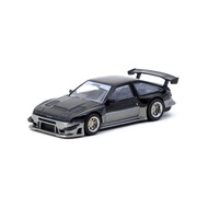 Tarmac Works 1:64 GLOBAL64 Toyota Sprinter Trueno AE86 Widebody Malaysia Special Edition Black/Grey 