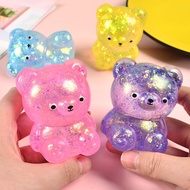 Decompression Toy Aurora Maltose Bear Pinch Music Slow Rebound Maltose Syrup Ball Children's Gift