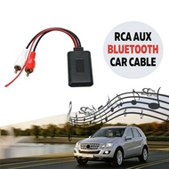 【LB0P】-10Pcs Car Wireless Bluetooth AUX Receiver Module Music Adapter RCA Audio Cable Universal 2RCA Interface Adapter 5-12V