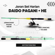 Daido Pagani 165+Metal HE 2000 Spinning Fishing Rod Set For Solid And Strong Fiber Pool