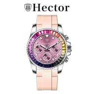 Hector Italy Jam Tangan Wanita Ladies Rubber Quartz Watch L-HEC500