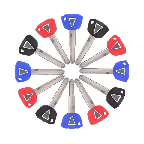 3Pcs New Blank Key Motorcycle Replace Uncut Keys For Kawasaki ZX6R ZX9R ZX10R ZX12R ZX14R ZZR1400 Ni