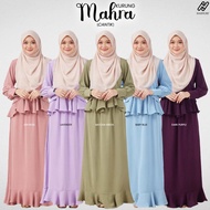 READYSTOCK HASNURI KURUNG MAHRA IRONLESS SEDONDON IBU DAN ANAK BAJU RAYA 2023•DARK PURPLE•BABY BLUE•