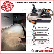 Breko Lattice Power Headlight Led Car Head Lamp B10 (Low Beam) - H1, H3, H4, H7, H8, H11, H16, 9005,