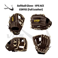 Softball Glove 12–12.5 Inch Full Premium Leather | VPS ACE VPS Softball Glove COFFEE I-POCKET