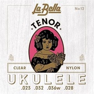 La Bella 12 Tenor Clear Nylon Ukulele Guitar String