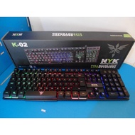 NYK Legion K02 GAMING KEYBOARD TKL ko2 game rgb ten key less