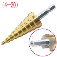4241 Material Hexagon Shank Step Drill/Pagoda Drill Bit/Twist Drill Bit Wooden Board Hole Saw 4-12 S
