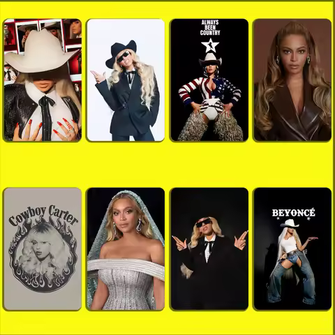 Singer B-Beyonce Stickers For Debit Bank Credit Cards Metro Bus Pass Sticker Decoration Cover 4PCS C