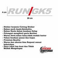 RUNGK5 Sticker RUN GK 5/ 20 CM X 6.5 CM Cutting Sticker