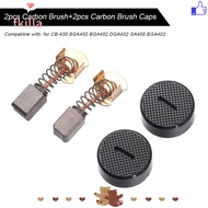 FKILLA 2pcs Carbon Brush Cap BGA450 BGA452 DGA452 Accessories GA400 BGA402 Angle Grinder Parts
