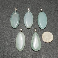 Amazonite Stone Pendant Oval Shape Teardrop