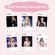 Print Instagram frame photo size 6x9 cm on request