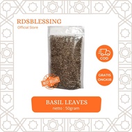 Dried basil leaves 50 grams basil leaves 50 gr