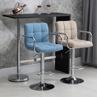 S-6🏅Bar Stool Chair Lift High Leg Stool Backrest Bar Stool Modern Minimalist Bar Chair Bar Chair High Chair Home DNZG