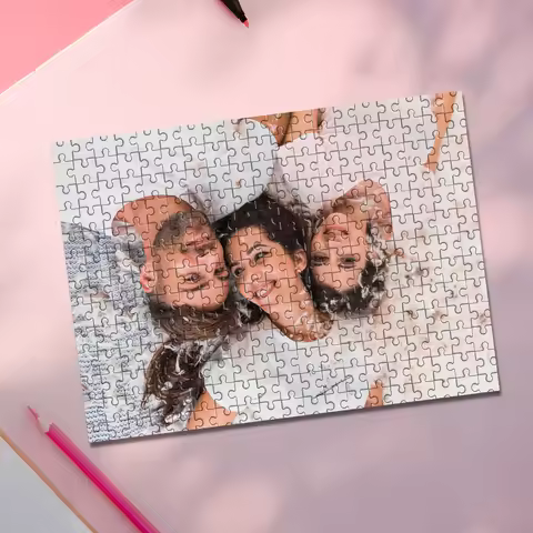 35/300/500/1092pcs Personalized Custom Photo Puzzle Family Photo Christmas New Year A Personalized P