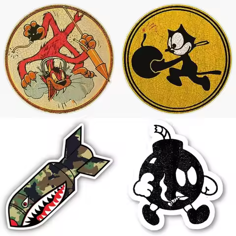 Angry Bomb Funny Biohazard Nuclear Bomb stickers Window Truck Car Vinyl Bumper Sticker Waterproof La