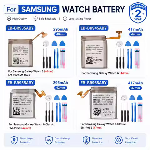 Brand New High Capacity Watch Replacement Battery For Samsung Galaxy Watch 6 40MM 44MM Watch 6 Class