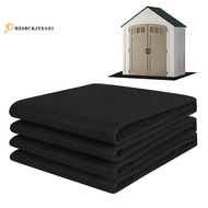 Washable Outdoor Storage Shed Floor Mat-6 X 4 FT Waterproof Carport Mat, Furniture Pad with Non-Slip