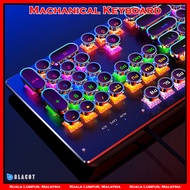 BRK2/7 REAL GAMING MECHANICAL KEYBOARD ROUND GAMING KEYBOARD BLUE SWITCH 104 KEYS COLOURFUL RAINBOW 