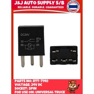 RTT-7140 BRAND J&J HEAVY DUTY 5PIN RELAY 24V FOR USE ON: UNIVERSAL TRUCK