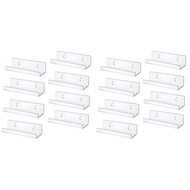 [LYH Store] ExclusiveClear Vinyl Record Shelf Wall Mount 16 PackAcrylic Album Record Holder DisplayV