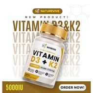 Naturevive Vitamin D3 + K2 + MG 5000IU