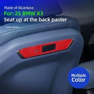 For  BMW X3 G48 G45 2025 2026 Alcantara Suede Front Seats Decoration Strips Interior Accessories