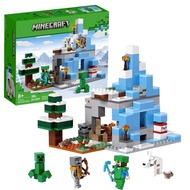 Birthday Gift Minecraft Series 21243 Frozen Peak Village Goat Minifigure Assembled Building Block To
