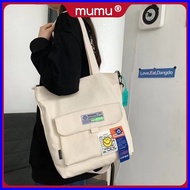 ✆ ☬ ☇◑ Mumu 2048 Japanese Ladies Harajuku Style Tote Bag With Sling Zipper Canvas Bags For Women