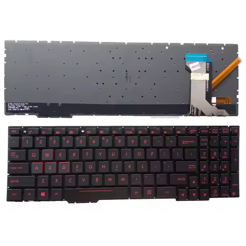 US Laptop Keyboard for ASUS ROG Strix GL553VD GL553VE GL753VD GL753VE GL753VW 0kn1-0b5us11 no pointe