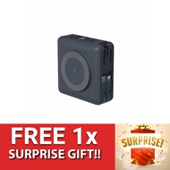 ADAM Elements GRAVITY X5 Powerbank 15000mAh with Cable USB-C Lightning 5-in-1 and  Travel Adapter