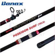 Banax Poseidon Surf [Surf Rod] 12'8-14'8feet 4-Section Telescopic Surf Fishing Rod