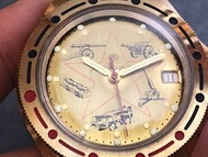 古董 舊裝 CCCP 蘇聯 炮兵團 BOCTOK / VOSTOK 火箭 上鏈 軍錶