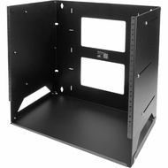 StarTech.com 2-Post 8U Open Frame Wall Mount Network Rack with Built-in Shelf, Wall Mount Data Rack