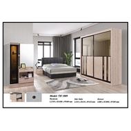 🔥100% Melamine 🔥Almari Baju TH Wardrobe 5 / 6 X 8FT TH1009